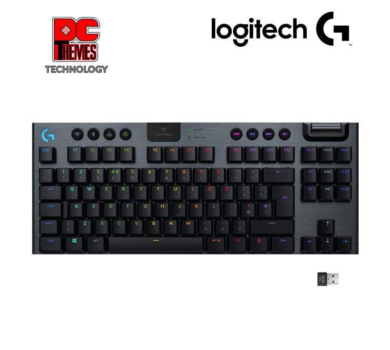 LOGITECH G915 TKL Tenkeyless Wireless RGB Mech. Keyboard [Clicky]